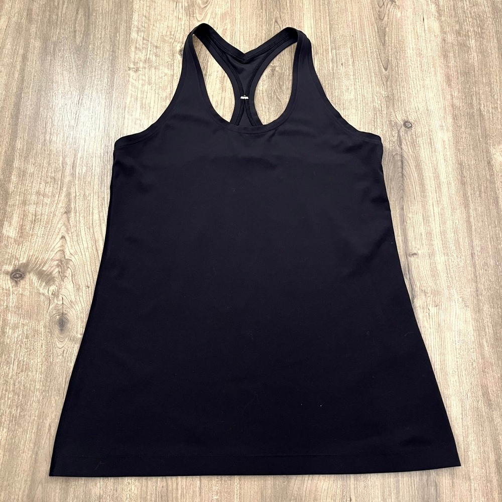 Lululemon Racerback Tank Top Black Nulu Estimated Size 12 / Large